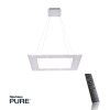 Paul Neuhaus PURE-COSMO Pendant Light LED aluminium, 21-light sources, Remote control