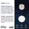 Paul Neuhaus PURE-GEMIN Pendant Light LED aluminium, black, 5-light sources