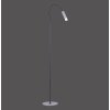 Paul Neuhaus PURE-GEMIN Floor Lamp LED aluminium, black, 1-light source