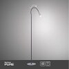 Paul Neuhaus PURE-GEMIN Floor Lamp LED aluminium, black, 1-light source