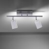 Paul Neuhaus PURE-MIRA Ceiling Light LED aluminium, 2-light sources, Remote control