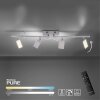 Paul Neuhaus PURE-MIRA Ceiling Light LED aluminium, 4-light sources, Remote control