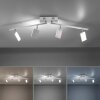 Paul Neuhaus PURE-MIRA Ceiling Light LED aluminium, 4-light sources, Remote control