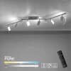 Paul Neuhaus PURE-MIRA Ceiling Light LED aluminium, 6-light sources, Remote control