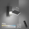 Paul Neuhaus PURE-MIRA Wall Light LED aluminium, 1-light source, Remote control