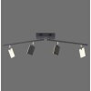 Paul Neuhaus PURE-MIRA Ceiling Light LED black, 4-light sources, Remote control