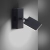 Paul Neuhaus PURE-MIRA Wall Light LED black, 2-light sources, Remote control