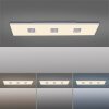 Paul Neuhaus PURE-NEO Ceiling Light LED aluminium, 3-light sources, Remote control