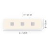 Paul Neuhaus PURE-NEO Ceiling Light LED aluminium, 3-light sources, Remote control