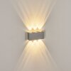 MORENOS Outdoor Wall Light LED silver, white, 6-light sources