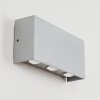 MORENOS Outdoor Wall Light LED silver, white, 6-light sources
