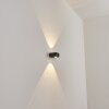 CURVEL Outdoor Wall Light LED black, 2-light sources