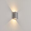 CASMILO Outdoor Wall Light LED silver, 2-light sources