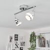 MORGES Ceiling Light LED chrome, 2-light sources