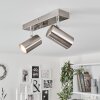 JAVEL Ceiling Light chrome, matt nickel, 2-light sources