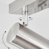 JAVEL Ceiling Light chrome, matt nickel, 3-light sources