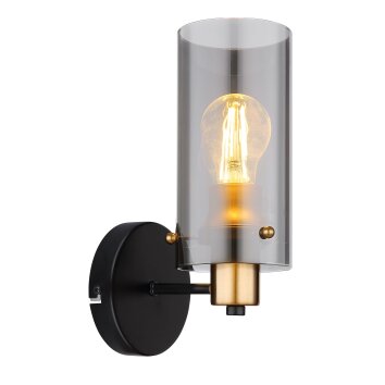 Globo FANNI Wall Light brass, black, 1-light source