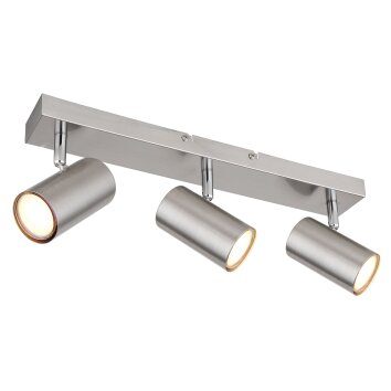 Globo ROBBY Ceiling Light matt nickel, 3-light sources