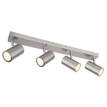 Globo ROBBY Ceiling Light matt nickel, 4-light sources