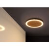 Luce Design MOON Wall Light LED brown, Wood like finish, black, 1-light source