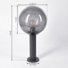BOSTARENGA pedestal light anthracite, 1-light source