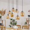 NANAMI Pendant Light Oxidised Silver, gold, 7-light sources