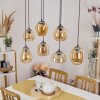 NANAMI Pendant Light Oxidised Silver, gold, 7-light sources