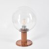 BUBODEFO pedestal light brown, Wood like finish, 1-light source