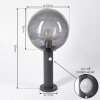 BOSTARENGA pedestal light anthracite, 1-light source, Motion sensor