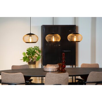 Lucide LUCAS Pendant Light black, 3-light sources
