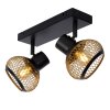 Lucide LUCAS Ceiling Light black, 2-light sources