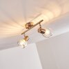 PARADO Ceiling light matt nickel, 2-light sources