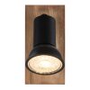 Globo DREW Wall Light brown, black, 1-light source