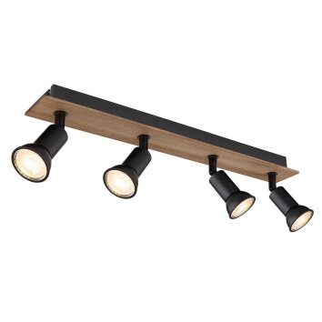 Globo DREW Ceiling Light brown, black, 4-light sources