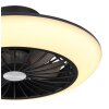 Globo LAFEE ceiling fan LED black, 1-light source