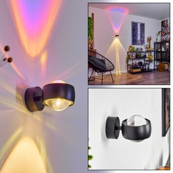 SAPRI Wall Light black, 1-light source