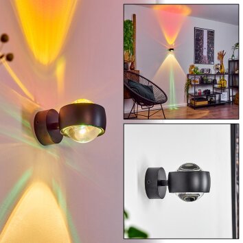 SAPRI Wall Light black, 1-light source