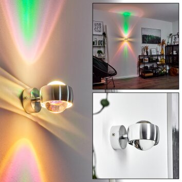 SAPRI Wall Light silver, 1-light source