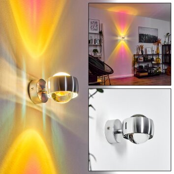 SAPRI Wall Light silver, 1-light source