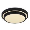 Globo GREGORY Ceiling Light LED black, white, 1-light source, Motion sensor