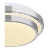 Globo GREGORY Ceiling Light LED aluminium, white, 1-light source, Motion sensor