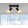 Globo MATTI Ceiling Light Ecru, black, 2-light sources