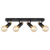 Globo MATTI Ceiling Light Ecru, black, 4-light sources