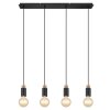Globo MATTI Pendant Light Ecru, black, 4-light sources