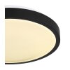 Globo GREGORY Ceiling Light LED black, white, 1-light source, Motion sensor