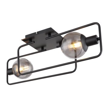 Globo BLAMA Ceiling Light black, 2-light sources