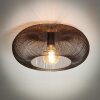 AGUEDA Ceiling Light dark brown, matt nickel, black, 1-light source