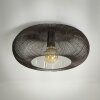 AGUEDA Ceiling Light dark brown, matt nickel, black, 1-light source