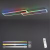 Leuchten-Direkt FELIX60 Ceiling Light LED brushed steel, 1-light source, Remote control, Colour changer
