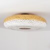 PUCAPA Ceiling Light Ecru, white, 1-light source